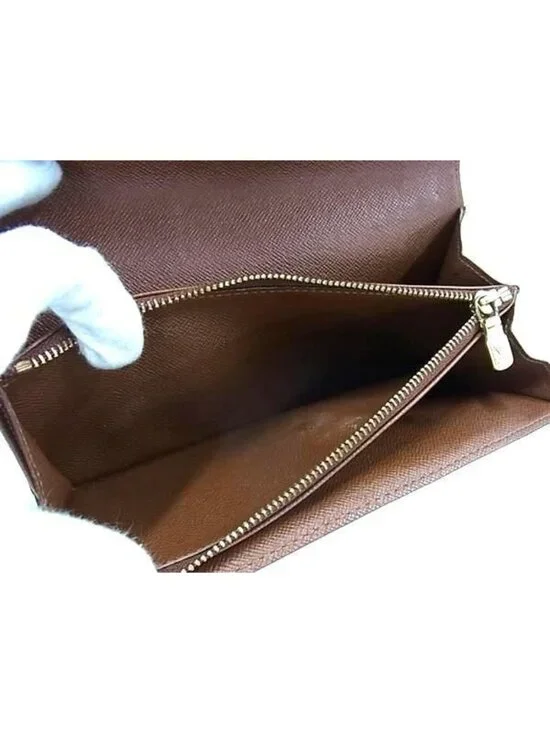 Louis Vuitton Wallet Monogram Pochette Porte Monet Cles Di Brown - Picture 6 of 6